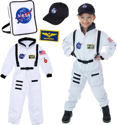Vista 8 de Born Toys Disfraces de juego de simulación para niños de 3 a 7 años, juego de vestuario lavable para niños pequeños para jugar (6 en 1)