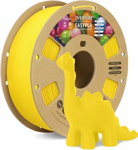 Vista 91 de OVERTURE - Filamento de ácido poliláctico (Easy PLA) para impresora 3D de 1.75 mm, bobina de cartón de 2.2 libras, precisión dimensional +/- 0.02