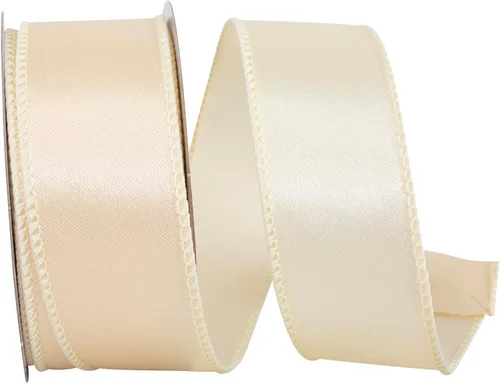 Vista 81 de Reliant Ribbon 92575W-974-09F Cinta de satén con borde con cable, 1-1/2 pulgadas x 10 yardas, oro antiguo