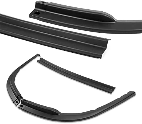 Vista 2 de Kit de 3 piezas de parachoques delantero compatible con Subaru Impreza WRX 2008-2010, alerón de protección divisor estilo CS, difusor de aire