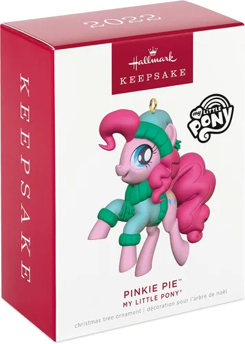 Vista 3 de Hallmark Keepsake Adorno navideño de plástico 2022, Hasbro My Little Pony Pinkie Pie