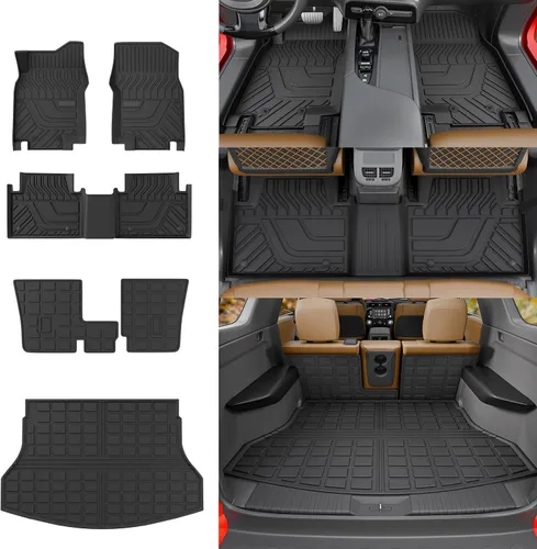 Vista 27 de Rongtaod Alfombrillas de Piso Compatibles con Honda CRV 2023 2024 2025 2026 Forro de Maletero Forro de Carga Alfombrilla de Carga Protector
