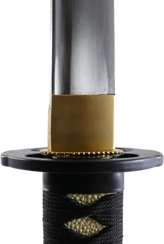 Vista 6 de MAKOTO Espada samurái katana afilada blanca hecha a mano de 40 pulgadas, geisha de mujer japonesa