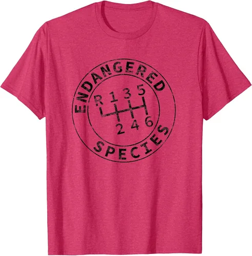 Vista 37 de Endangered Species Stick Shift Manual Transmission Drivers T-Shirt Baby Blue