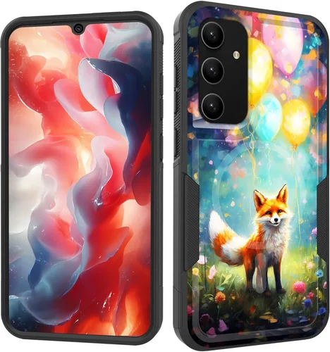 Vista 175 de Funda magnética para Galaxy A16 5G, [compatible con MagSafe] [protección contra caídas de grado militar] Funda resistente a prueba de golpes