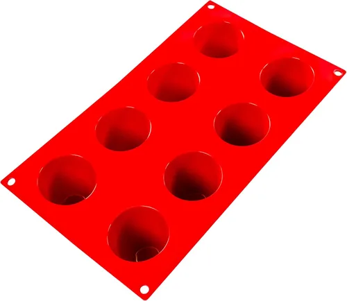 Vista 2 de Fat Daddio's - Utensilios de silicona para hornear, 8 cavidades Baba (3.1 oz)