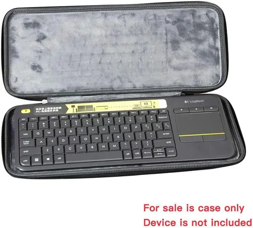 Vista 3 de Funda de viaje rígida Hermitshell EVA para teclado táctil inalámbrico Logitech K400 920-007119 Plus