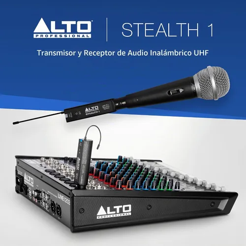 Vista 7 de ALTO Sistema de audio inalámbrico Stealth 1 Mono UHF XLR