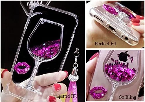 Vista 7 de Funda líquida para Samsung Galaxy S9 Plus, diseño de arena movediza con diseño de diamante 3D con purpurina brillante y estrellas flotantes
