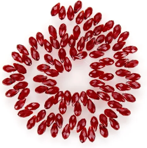 Vista 9 de 200pcs Checa 0.472 in Lágrima facetada Briolette Cristal Perlas Colgante de gota a granel Amatista Púrpura