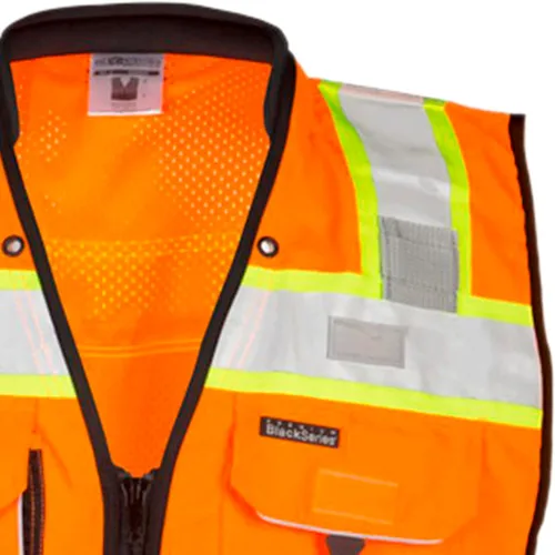 Vista 3 de ML Kishigo Chaleco de topógrafos Premium Black Series M Naranja