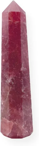 Vista 9 de WholesaleGemShop - Torre de obelisco de piedras preciosas de 3 pulgadas, faceta gigante, cristal de roca de Aura Rock Natural pulido Earth Wand