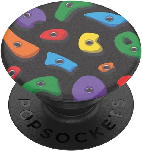 Vista 10 de PopSockets Agarre adhesivo para teléfono, soporte, soporte para teléfono, esmalte - patchwork dorado
