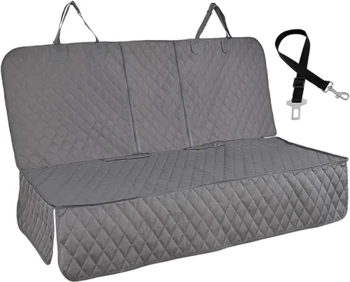 Vista 10 de Honest - Fundas de asiento de coche para perro, funda de asiento de perro con solapa lateral para automóviles, camiones y SUV, funda impermeable