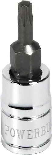 Vista 8 de Powerbuilt T-20 Star Bit Socket, unidad de 3/8 pulgadas, Torx, marca de tamaño de alta visibilidad - 648513