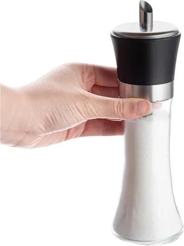 Vista 6 de Restaurantware - Dispensador de azúcar de vidrio negro de 6 onzas
