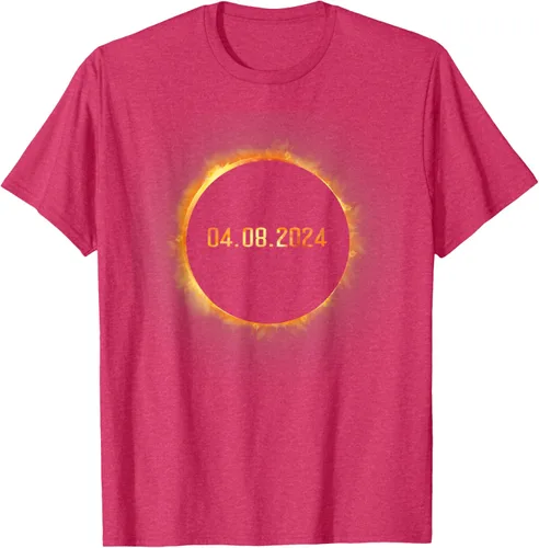 Vista 27 de Totality 04.08.24 Total Solar Eclipse 8 de abril de 2024 Eclipse Camiseta, Negro, S