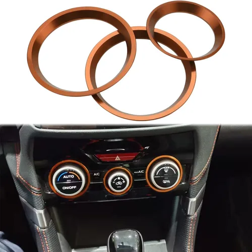 Vista 7 de Cubierta de anillo exterior para perilla de control de clima de Subaru CA, interruptor de control de volumen para Subaru Forester 2019-2024