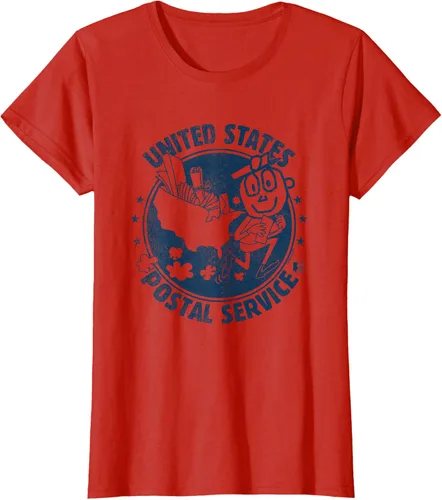 Vista 15 de USPS Camiseta Mr Zip US Postal Service, Gris Gris Oscuro