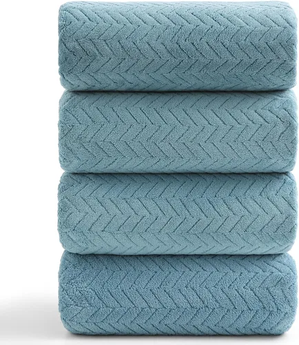 Vista 11 de Ferdilan Juego de 8 toallas de baño extra grandes, 2 toallas de baño de gran tamaño (35 x 70 pulgadas), 2 toallas de mano, 4 toallas para la cara