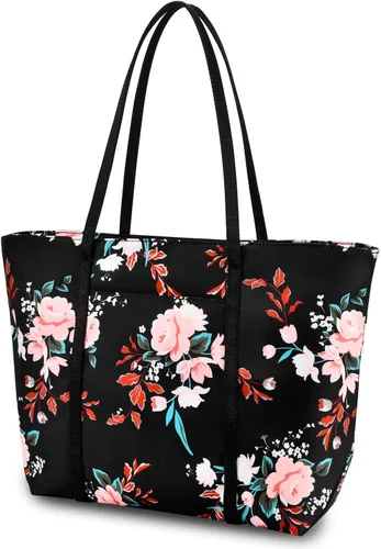 Vista 2 de Bolso de hombro floral para mujer, impermeable, para adolescentes, playa, escuela