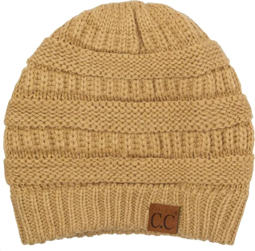 Vista 458 de C.C Trendy Warm Chunky Soft Stretch Cable Knit Beanie