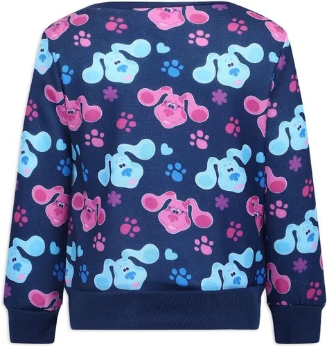 Vista 3 de Nickelodeon Blue's Clues & You - Conjunto de camisa y pantalón de manga larga para niñas pequeñas