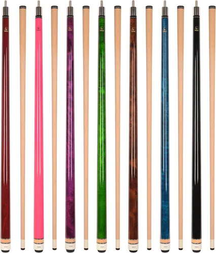 Vista 12 de ASKA L3 Wrapless Pool Cue Stick Sets, 58" 2-Piece Canadian Hard Rock Maple Billiard Cues, 13mm Leather Tip, 5/16x18 Joint, Choice of Sets Mezclado