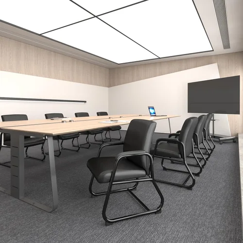Vista 2 de Boss Office Products Silla de invitados Caressoft resistente en negro, 350 libras (B709)