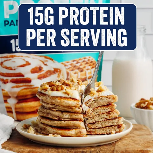 Vista 5 de PEScience Mezcla de proteínas para panqueques y waffles, rollo de canela