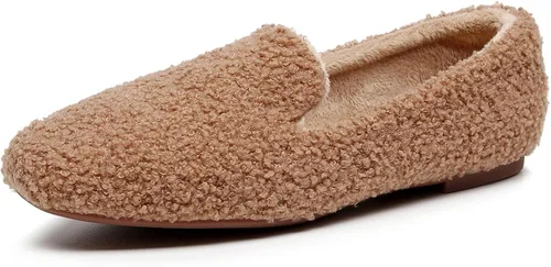 Vista 13 de VenusCelia - Zapatos tipo flats de mujer Serenity Beige Peludo