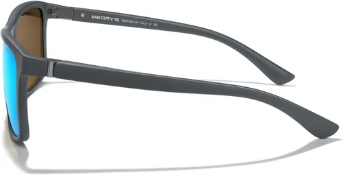 Vista 3 de MERRY'S Gafas de sol deportivas polarizadas rectangulares para hombres y mujeres, ciclismo, conducción, pesca, protección UV400, S8225