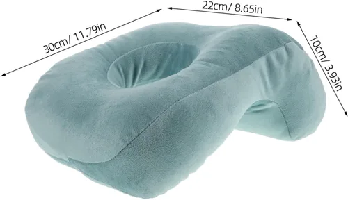 Vista 2 de Almohada de espuma viscoelástica con agujero para brazos, almohada boca abajo para dormir de espalda, para oficina, dormitorio, cirugía, embarazo
