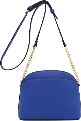 Vista 5 de FashionPuzzle Saffiano Bolso bandolera pequeño con correa de cadena