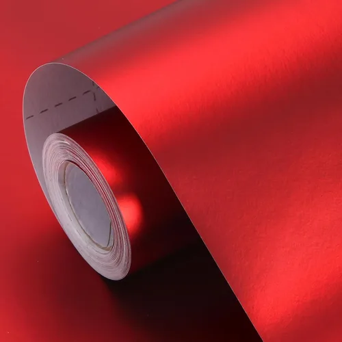 Vista 19 de Papel de regalo rojo de Navidad, papel de regalo con líneas de corte