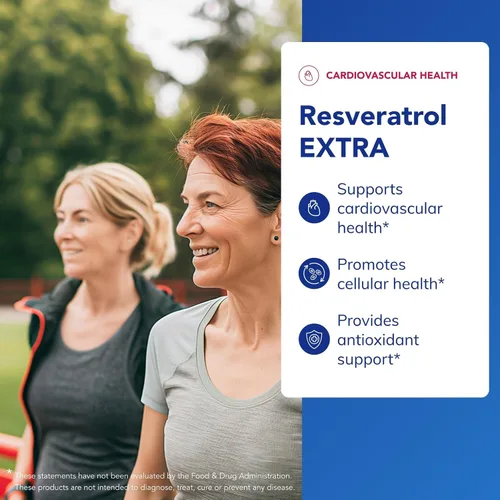 Vista 3 de Pure Encapsulations Resveratrol EXTRA - 100 mg de trans-resveratrol - Para una función celular y cardiovascular saludable* - Suplemento