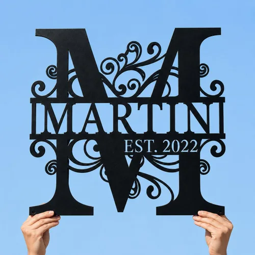 Vista 11 de efcustomgifts Regalo personalizado de aniversario de boda para parejas: letreros metálicos de hierro para el número 50, regalo de decoración
