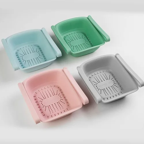 Vista 5 de Organizador de cajones para nevera, almacenamiento lateral del refrigerador, refrigerador debajo del estante, mini organizadores de refrigerador