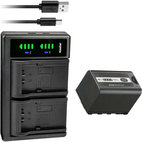 Vista 8 de Kastar LTD2 USB Battery Charger Replacement for Panasonic AG-CX10, AG-CX350, AG-DVX200, AG-DVX200PJ, AG-DVX200PB, AG-DVX200PX, AG-DVX200EJ