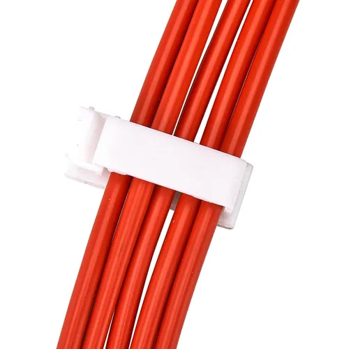 Vista 8 de 50 clips autoadhesivos para organizar cables, organizadores de cables, soportes para cables para PC, laptop, cable Ethernet, escritorio, oficina