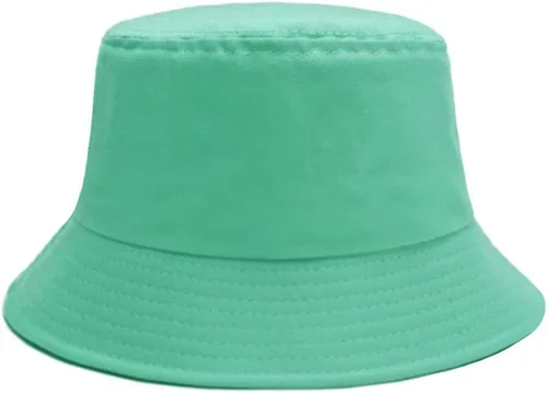 Vista 2 de Sombrero de pescador para mujeres y hombres, reversible, de algodón, para verano, playa, estilo sólido