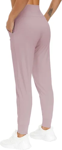 Vista 4 de THE GYM PEOPLE - Pantalones deportivos ajustados para mujer, ligeros, para entrenamiento, yoga, correr y descanso