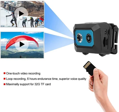 Vista 4 de Sonew 1080P Deportes Cámara Cabezas de Acción Videocámara DVR Grabador (azul)