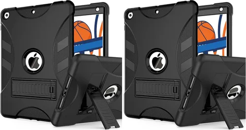Vista 46 de Funda para iPad de 7ª/8ª generación, funda para iPad 10.2, híbrida, resistente, a prueba de golpes, funda de protección contra caídas construida