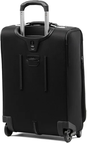 Vista 6 de Travelpro Platinum Elite - Rollaboard expandible de 22 pulgadas, negro sombra, Equipaje vertical expandible Platinum Elite Softside