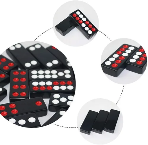 Vista 3 de Pai Gow Set Pai Gow Poker Pai Gow - Juego de azulejos Pai Gow, tarjetas grandes para el hogar para adultos, juegos de fiesta entretenidos