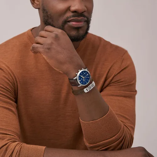 Vista 4 de Fossil - Reloj Neutra de cuarzo de acero inoxidable con cronógrafo para hombres