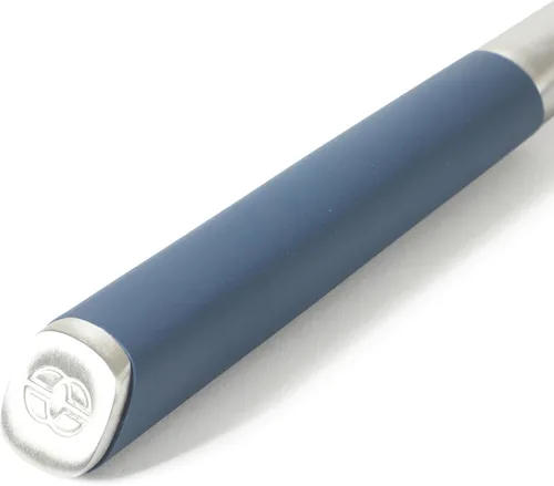 Vista 6 de Calphalon Edge - Servidor de pasta de acero inoxidable con mango de silicona, resistente al calor, antiadherente, seguro, tenedor para servir pasta