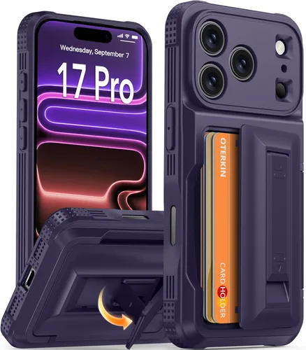 Vista 22 de Oterkin Funda para Google Pixel 10a con soporte magnético de giro de 360° [compatible con MagSafe] [antideslizante] [15 pies] a prueba de golpes