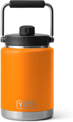 Vista 13 de YETI Rambler Jarra de Medio Galón, Aislada al Vacío, A Prueba de Fugas, Acero Inoxidable con MagCap Rosa (Tropical Pink)